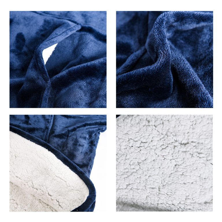 sherpa hoodie blanket-custom blanket hoodie-oversized wearable blanket hoodie